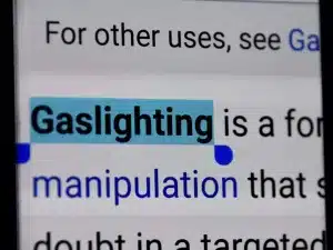 The definition of gaslighting